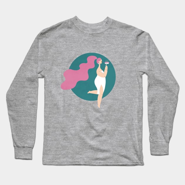 Bday girl Long Sleeve T-Shirt by damppstudio